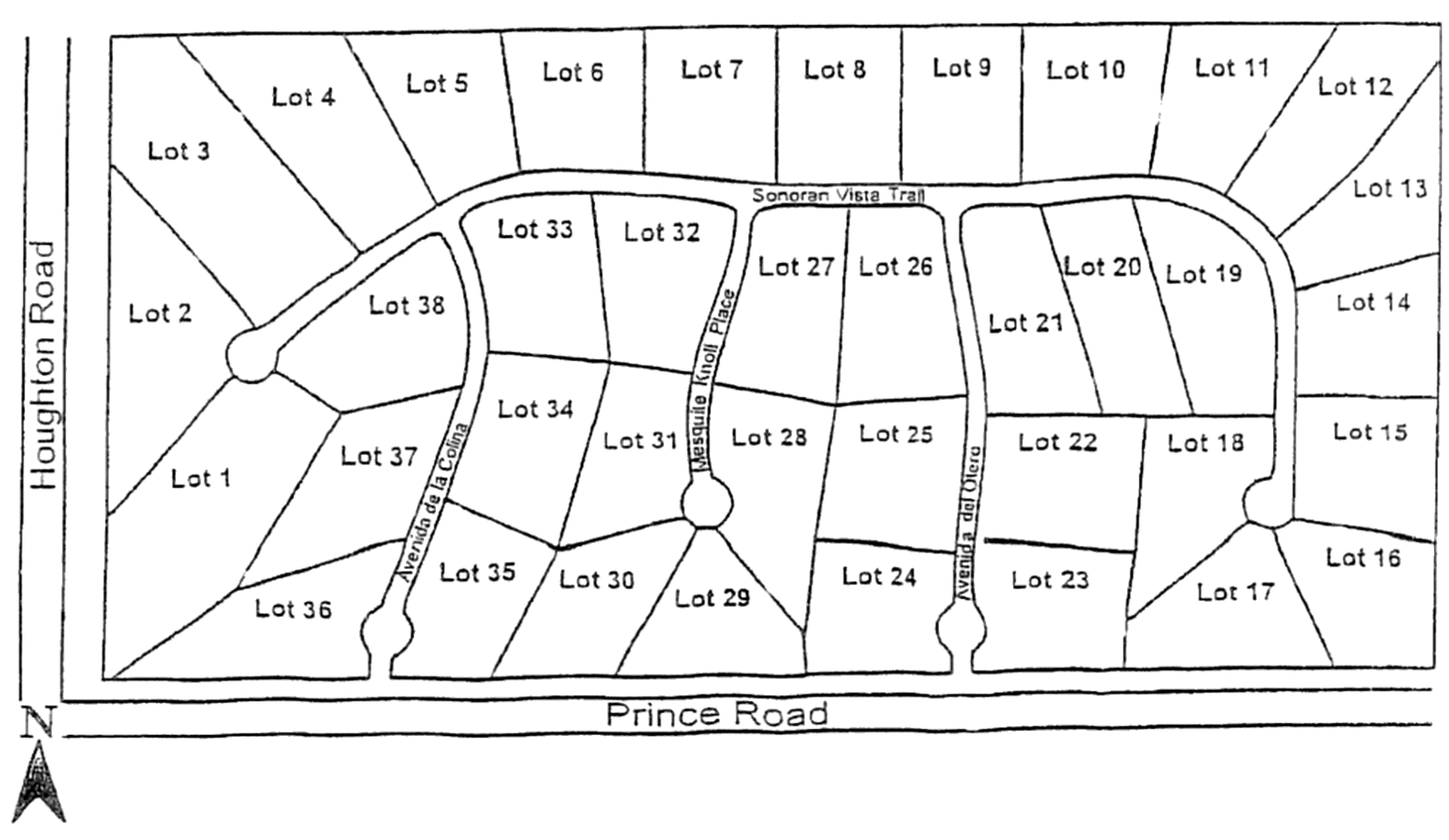 An example of a plat map